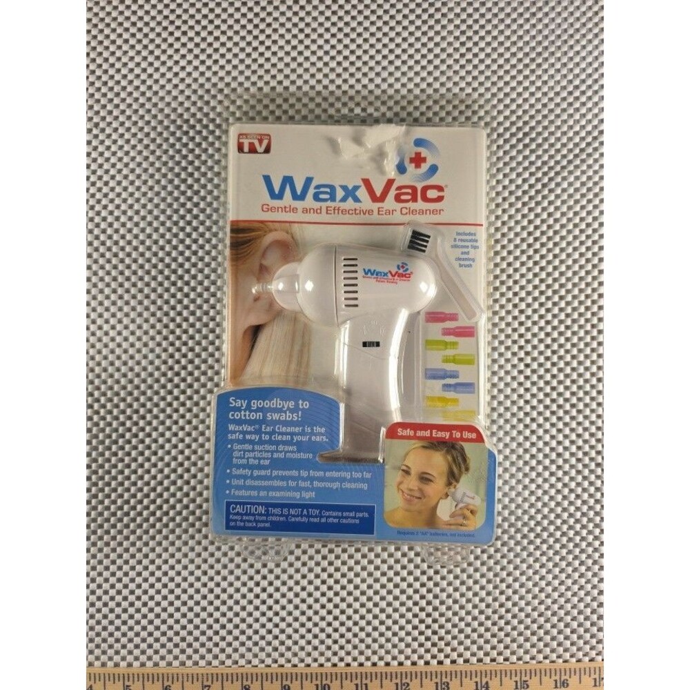 WaxVac Ear Cleaner Battery Operated Wax Remover Vacuum As Seen On TV NEW SEALED